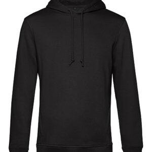Hoodie in Zwart, vooraanzicht
