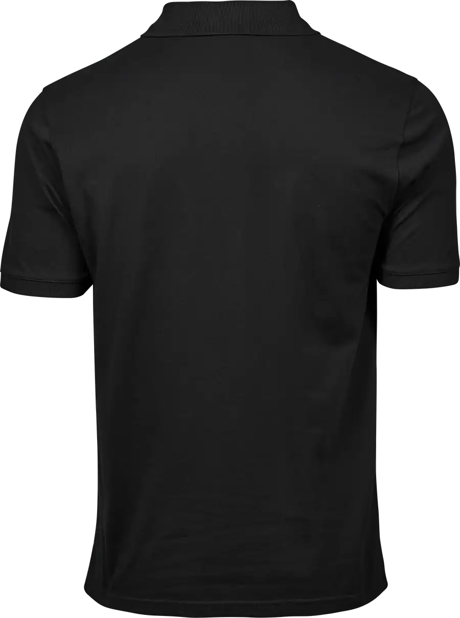 Tee Jays Heavy Polo 1400 Zwart achteraanzicht