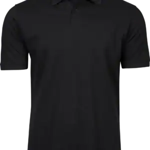Tee Jays Heavy Polo 1400 Zwart vooraanzicht