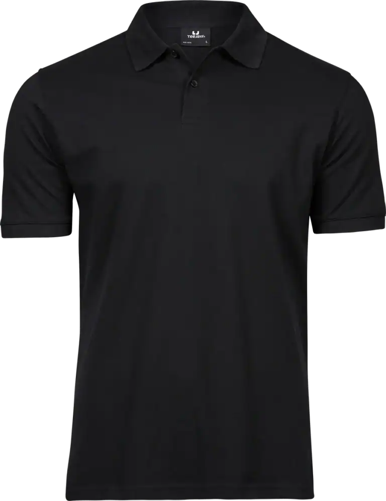 Tee Jays Heavy Polo 1400 Zwart vooraanzicht