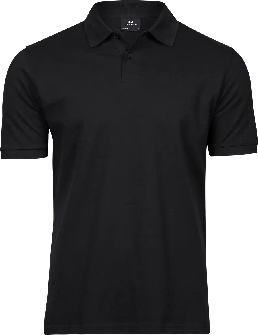 Tee Jays Heavy Polo 1400 Zwart vooraanzicht