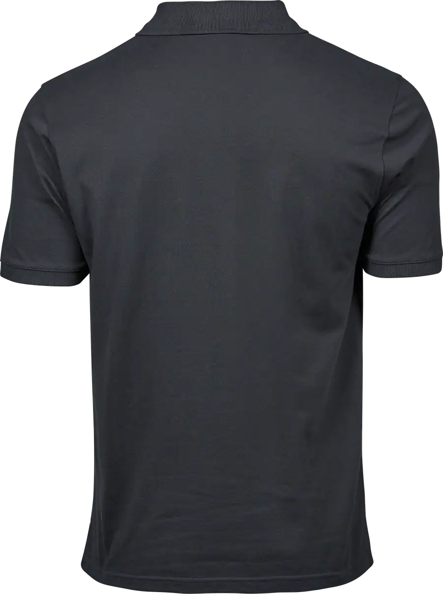 Tee Jays Heavy Polo 1400 Donkergrijs achteraanzicht