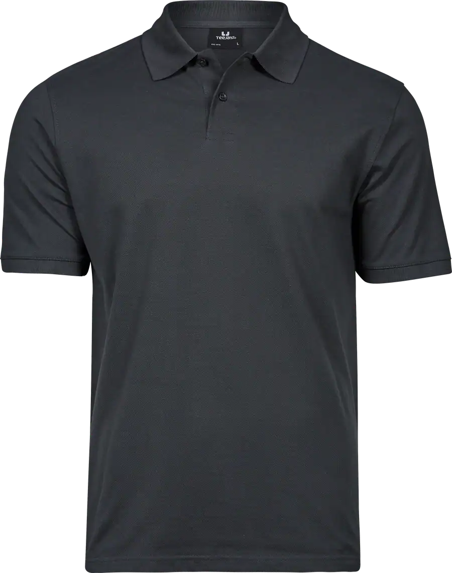 Tee Jays Heavy Polo 1400 Donkergrijs vooraanzicht