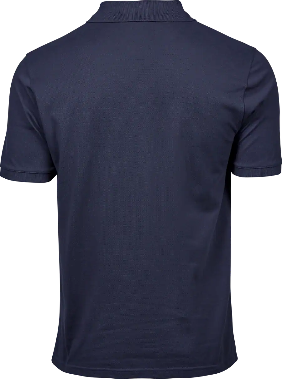 Tee Jays Heavy Polo 1400 Navy achteraanzicht